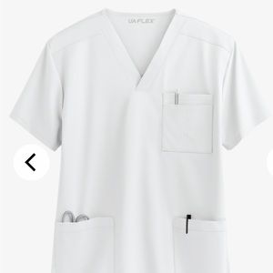 UA Flex2 Unisex 4-Pocket V-Neck STRETCH Scrub Top